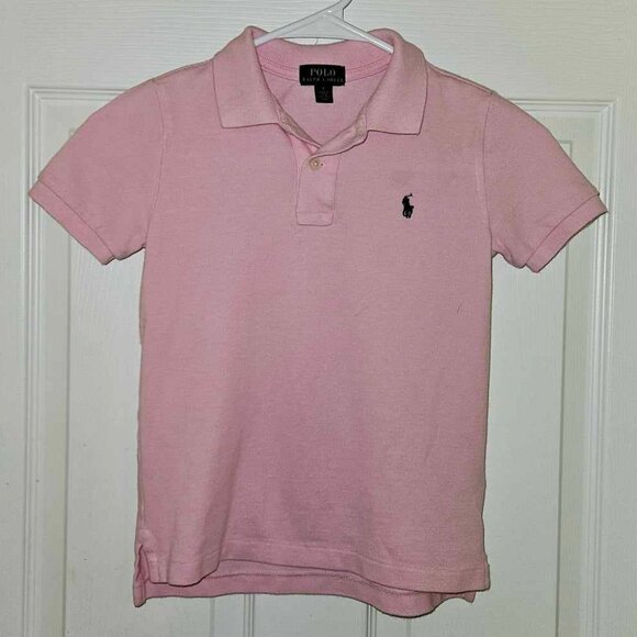 Boy's Size 6 Polo by Ralph Lauren Iconic Mesh Polo Shirt, Pink - Picture 1 of 1